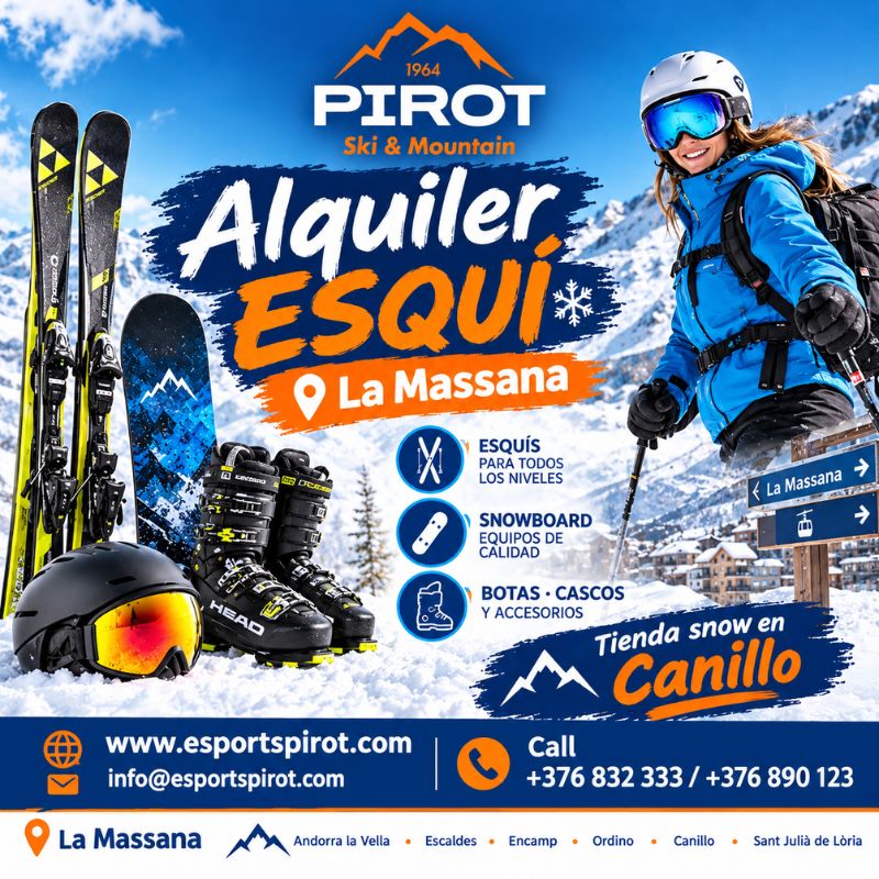 Alquiler Esquí La Massana para Disfrutar de la Nieve